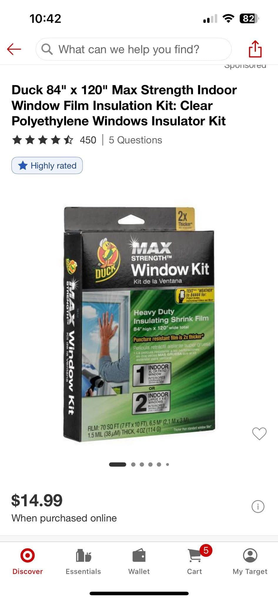 Window Film Insulation Kit
