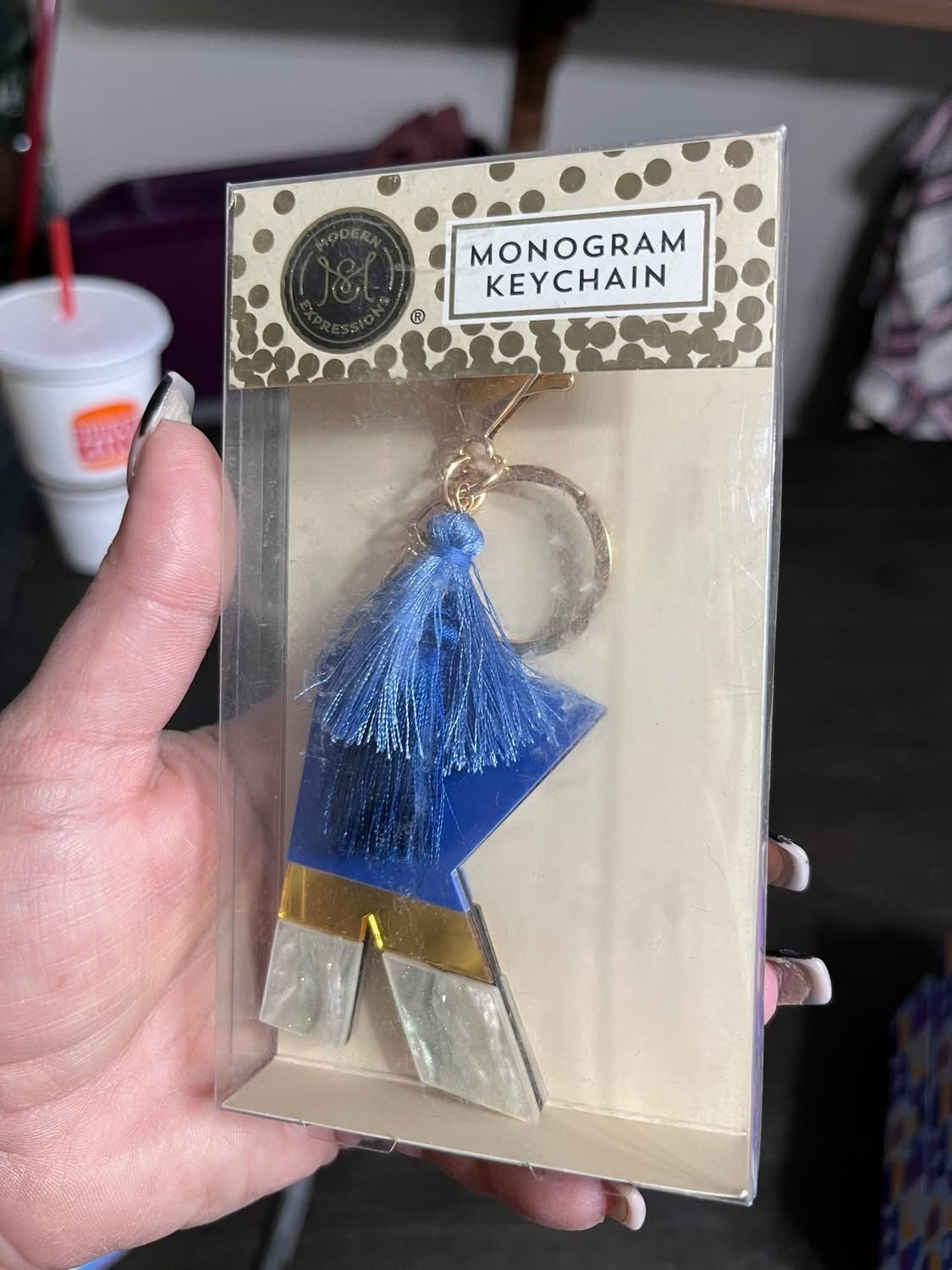 Monogrammed Keychain