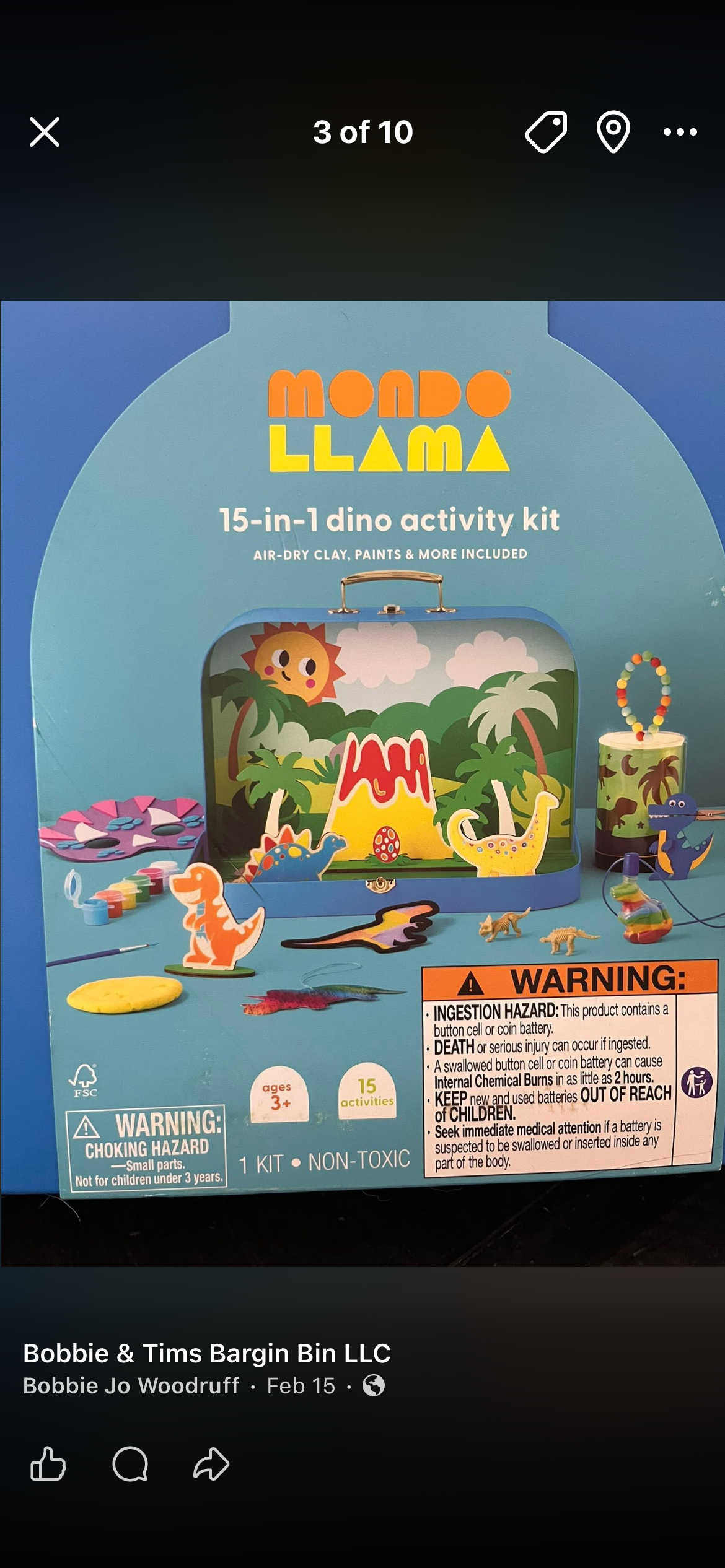 15 in 1 Dino Activity Kit
