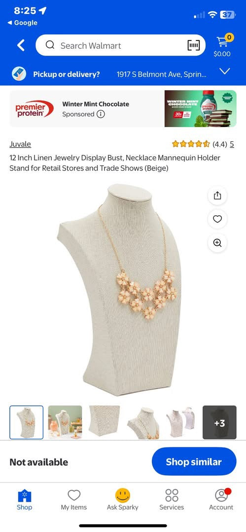12in Jewelry Display Bust