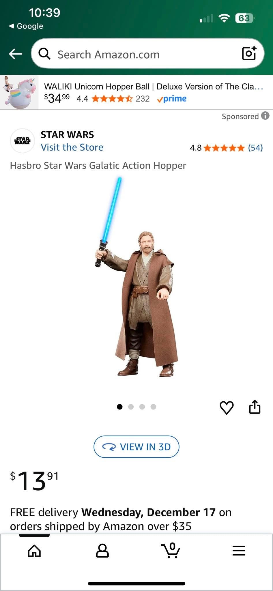 Obi-Wan Kenobi Action Hopper