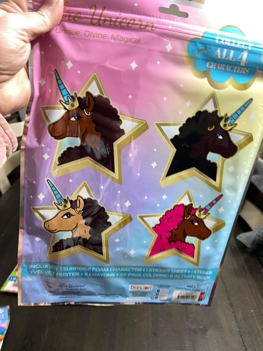 Afro Unicorn Play Pack