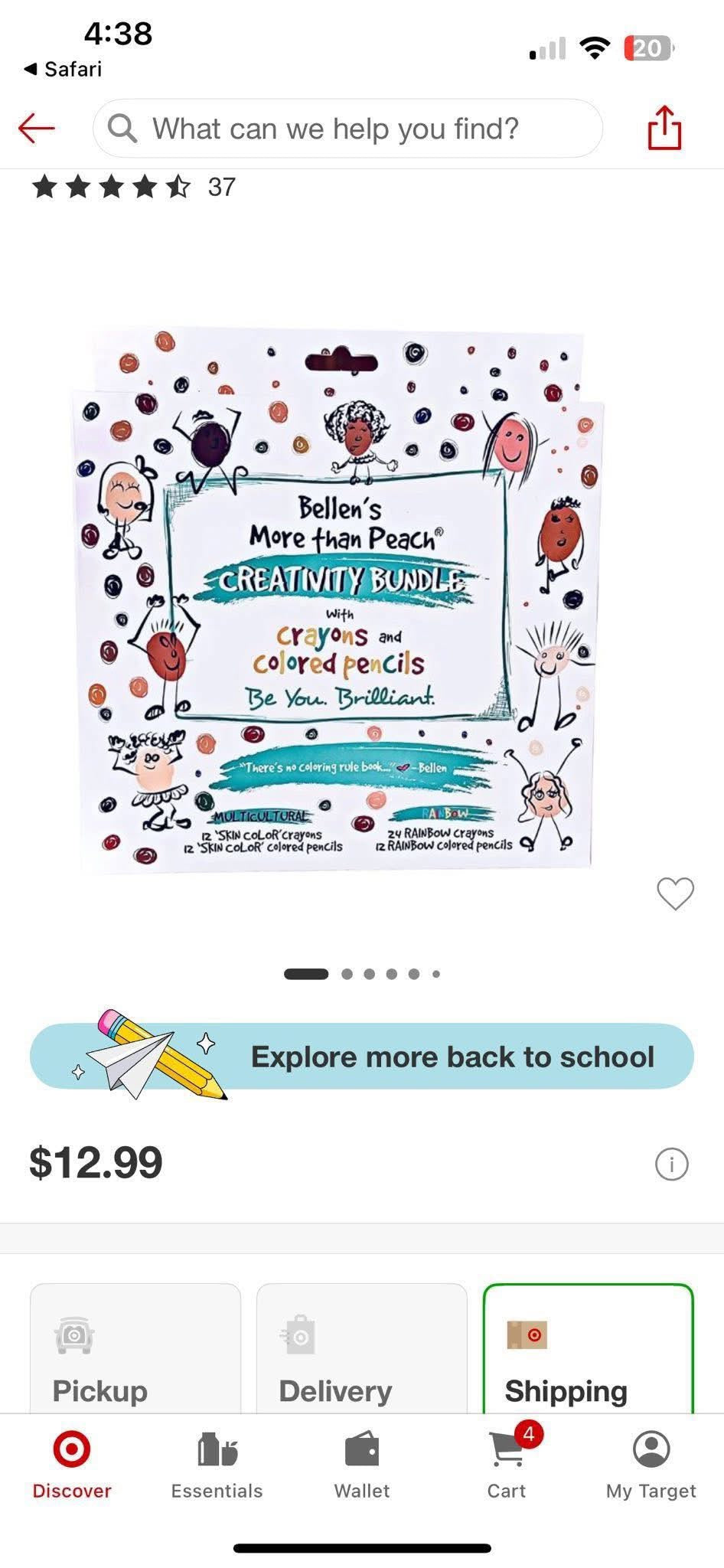 Bellans More Than Peach Creativity Bundle with Crayons & Colored Pencil