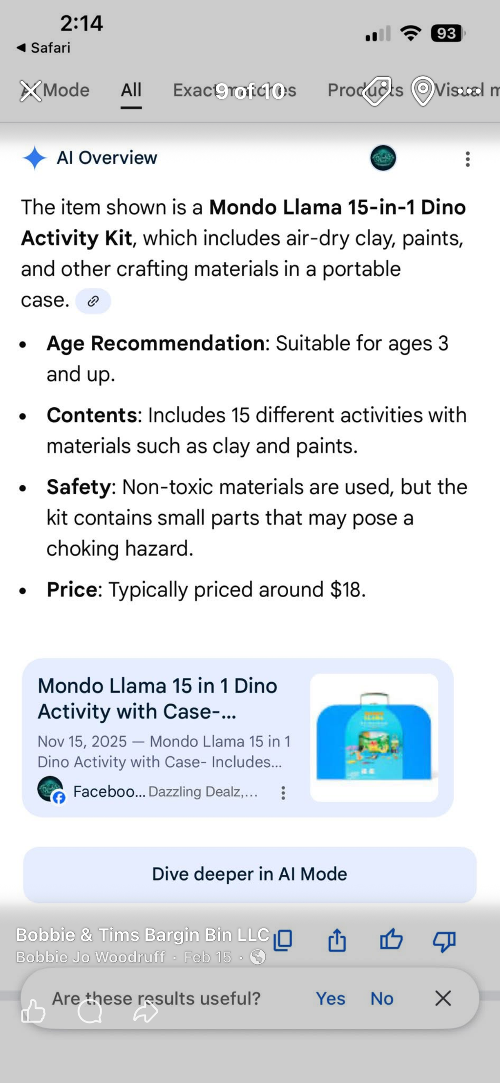 15 in 1 Dino Activity Kit