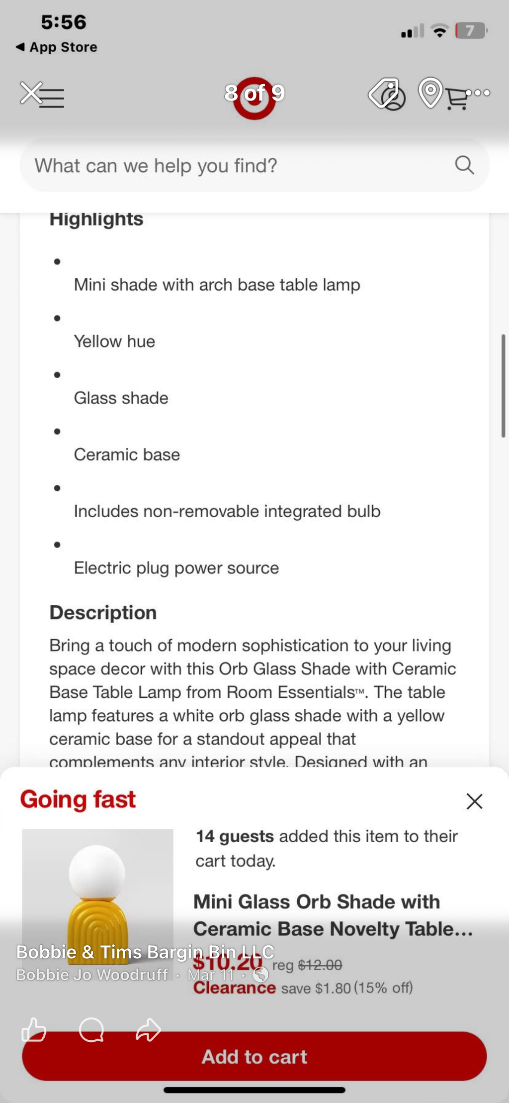 LED Table Lamp