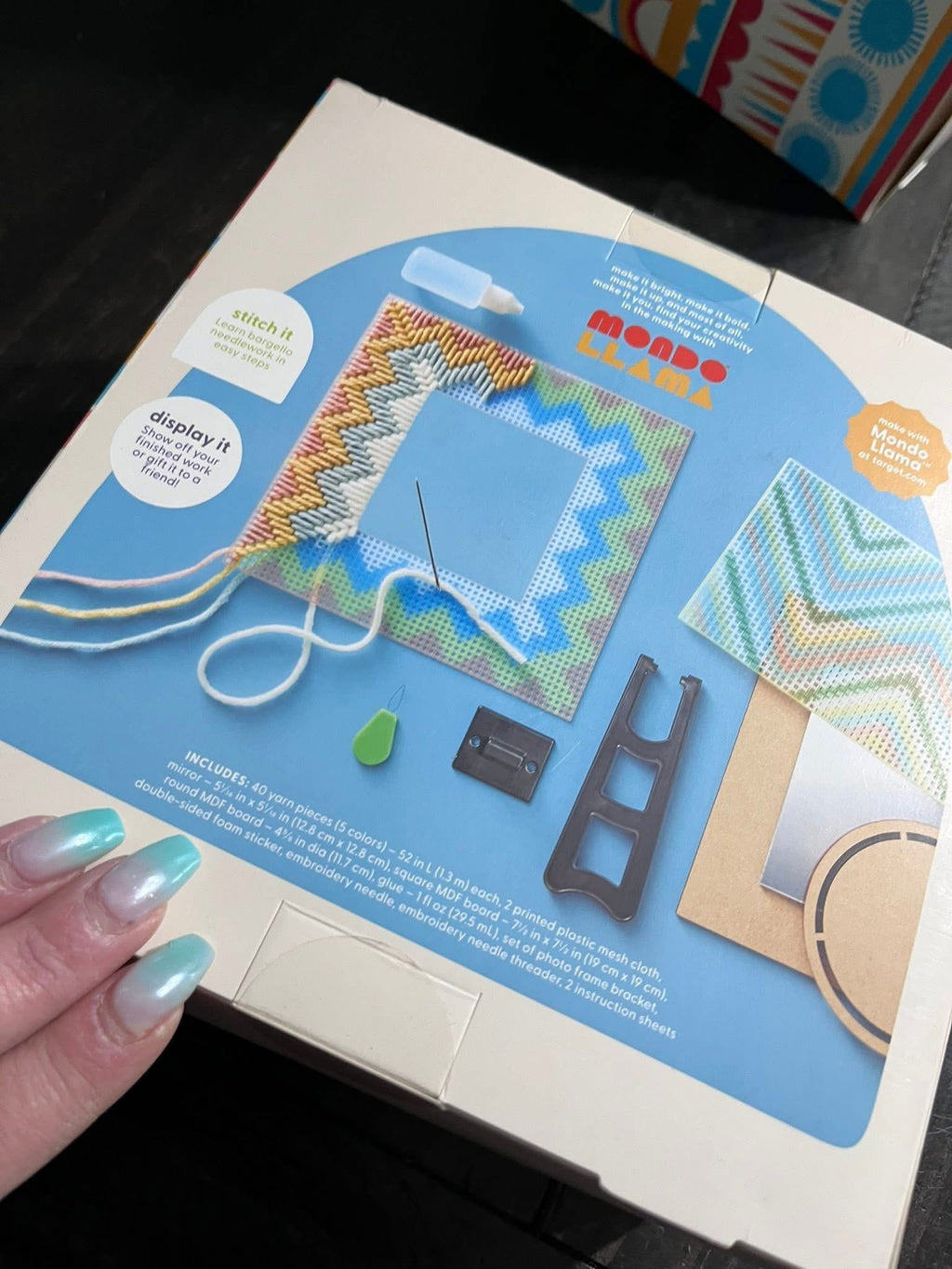 Woven Yarn Mirror & Holder Craft Kit