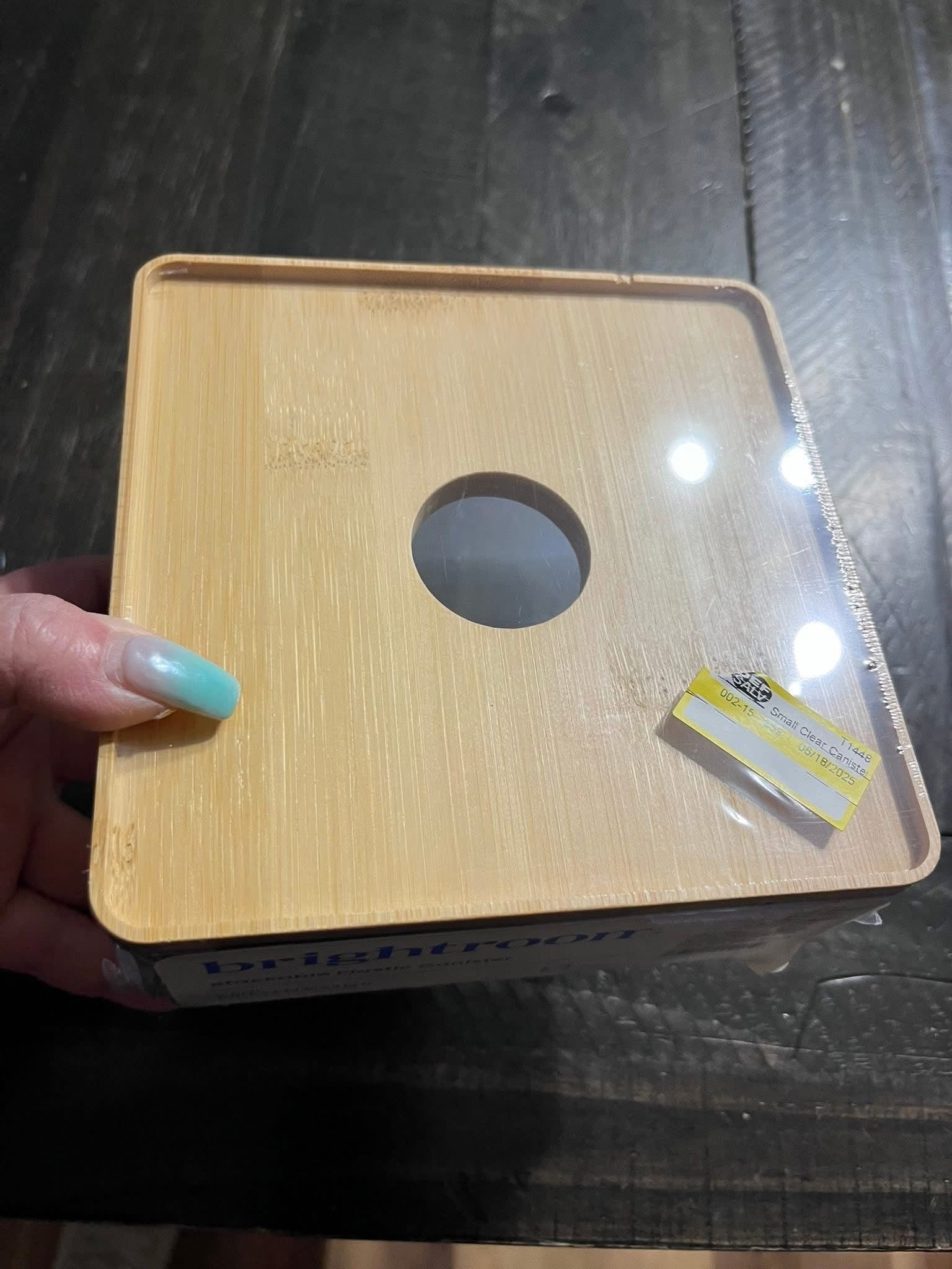 Small Stackable Plastic Canister