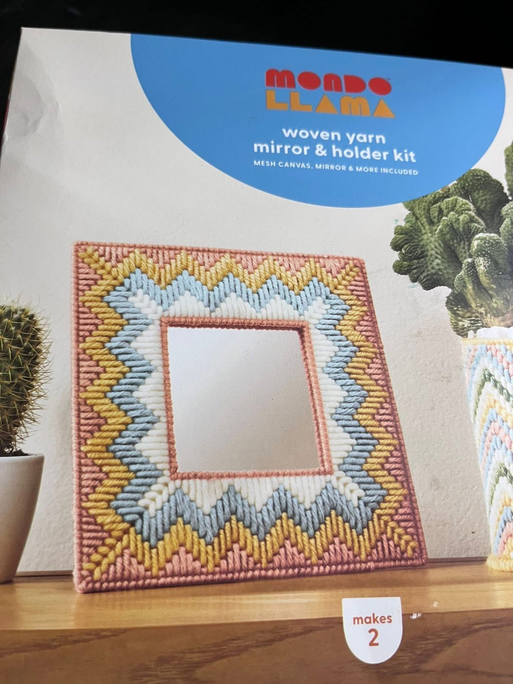 Woven Yarn Mirror & Holder Craft Kit
