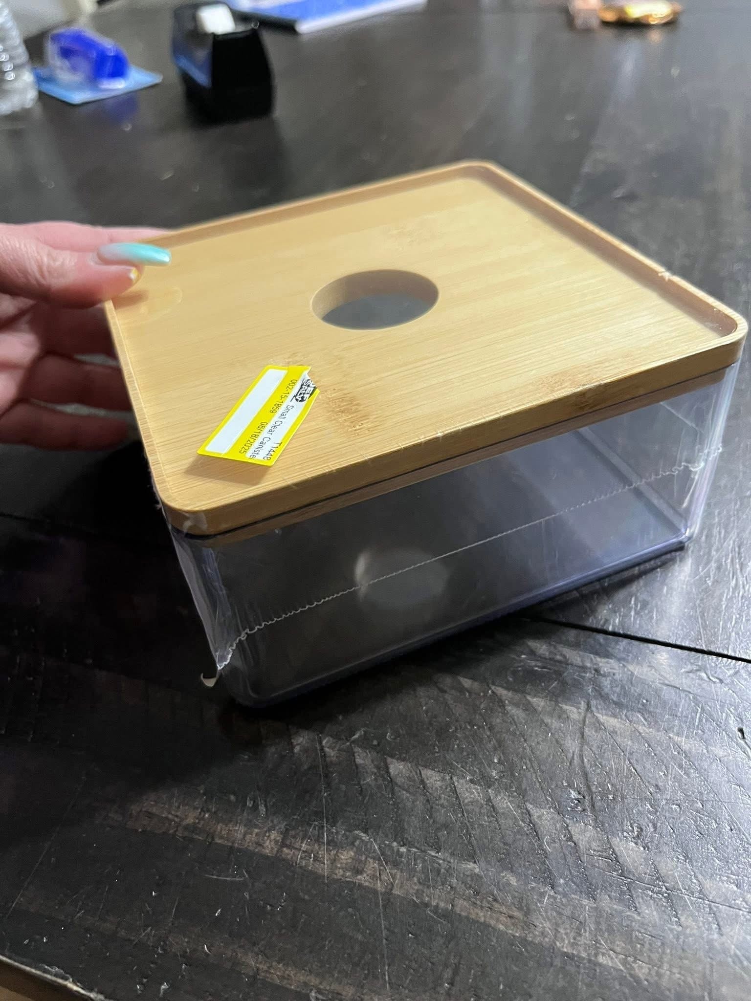 Small Stackable Plastic Canister