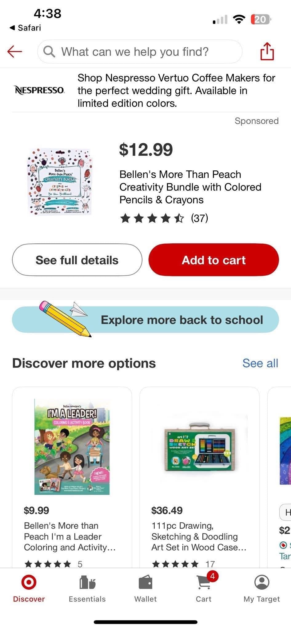 Bellans More Than Peach Creativity Bundle with Crayons & Colored Pencil