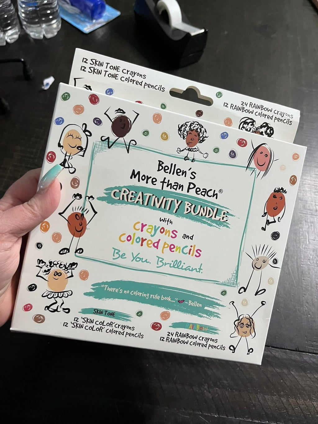 Bellans More Than Peach Creativity Bundle with Crayons & Colored Pencil