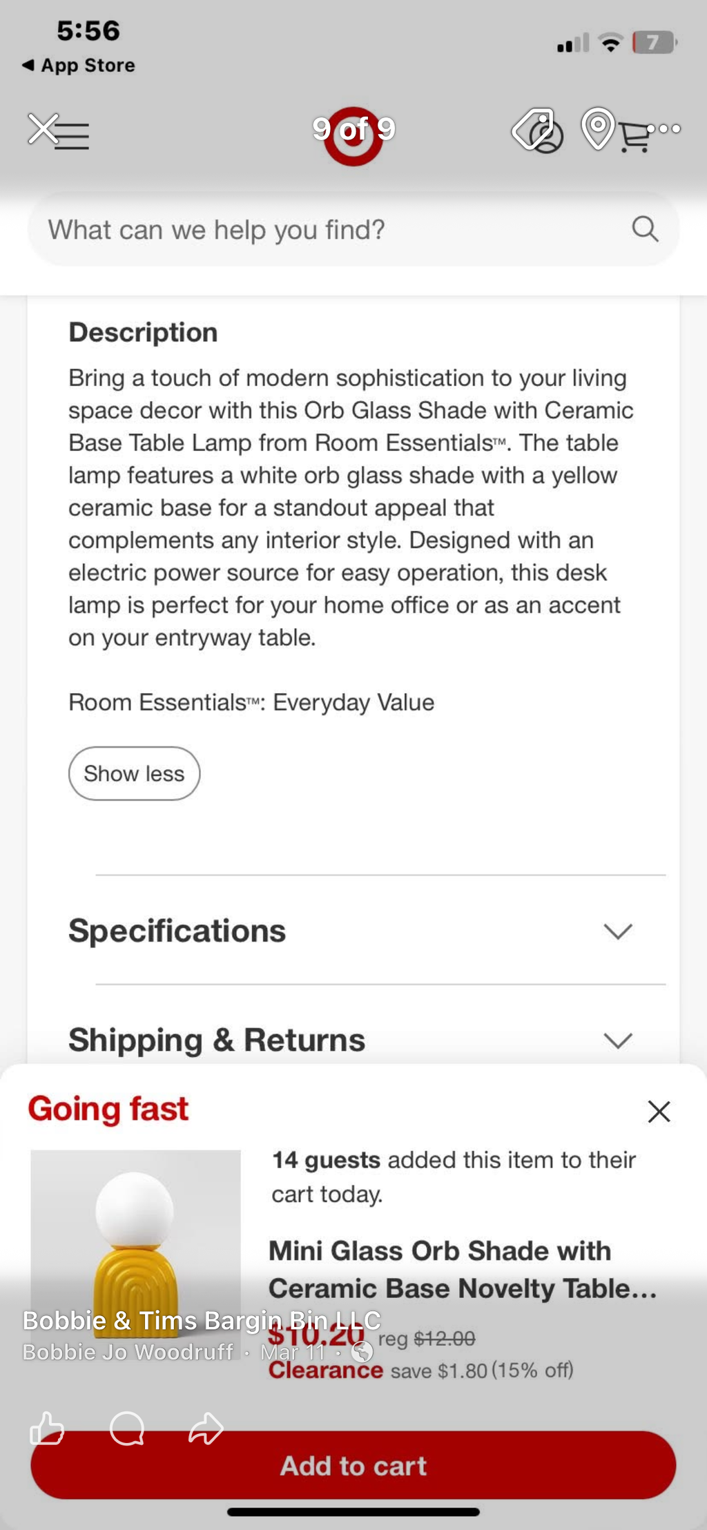 LED Table Lamp