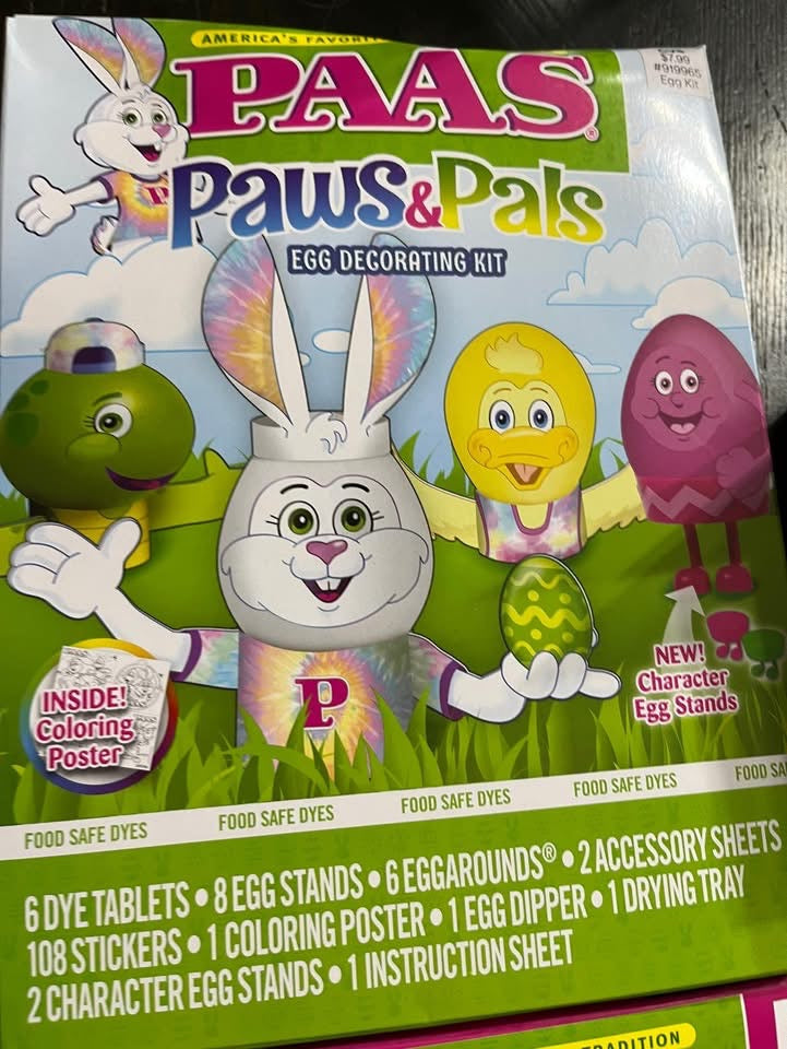 Egg Decorating Kit Paws & Claws