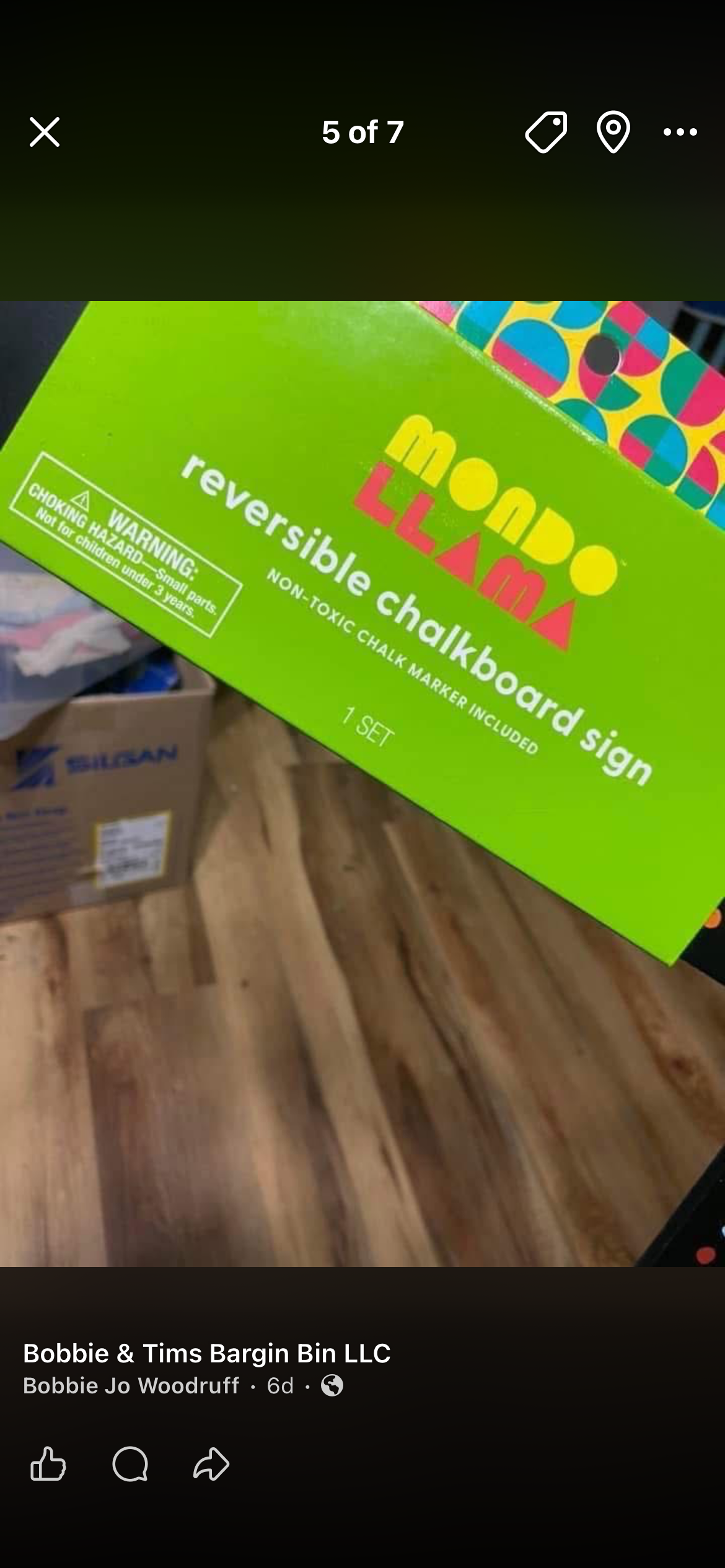 Reversible Chalkboard Sign