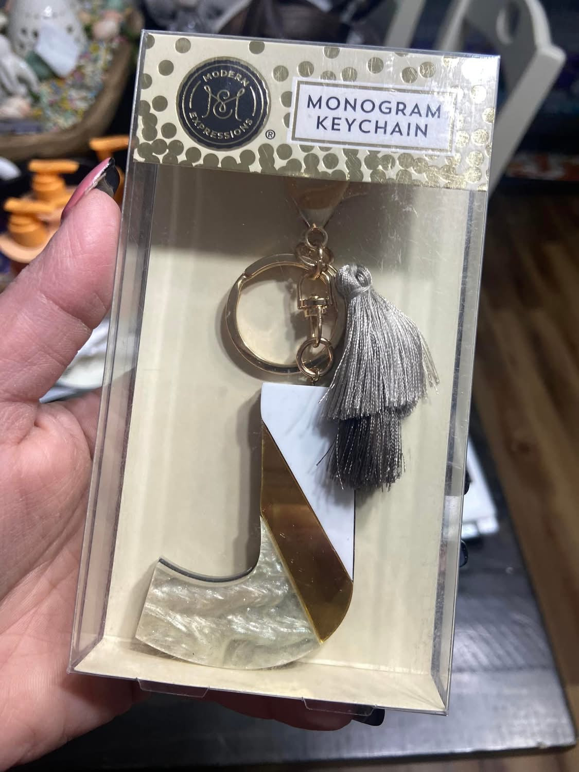 Monogrammed Keychain
