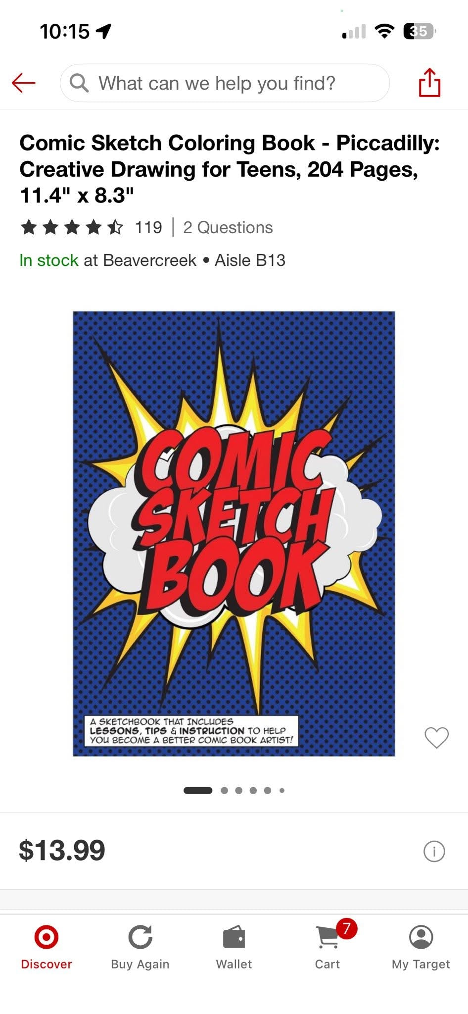 Comic Sketch Book