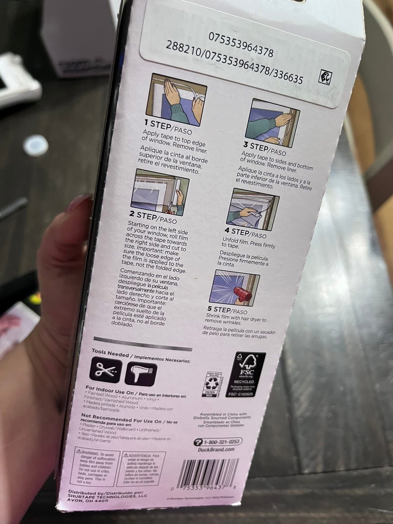 Window Film Insulation Kit
