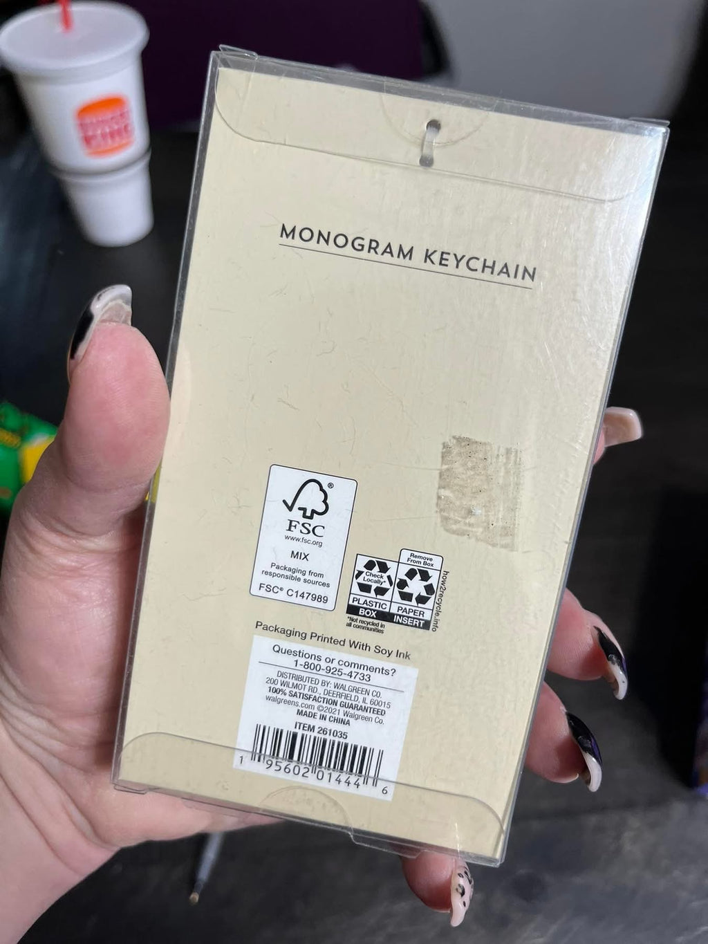 Monogrammed Keychain