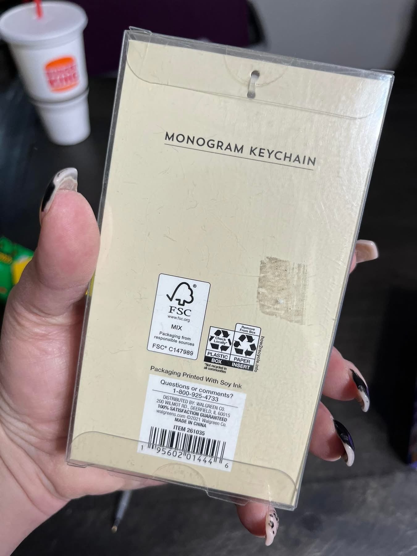 Monogrammed Keychain