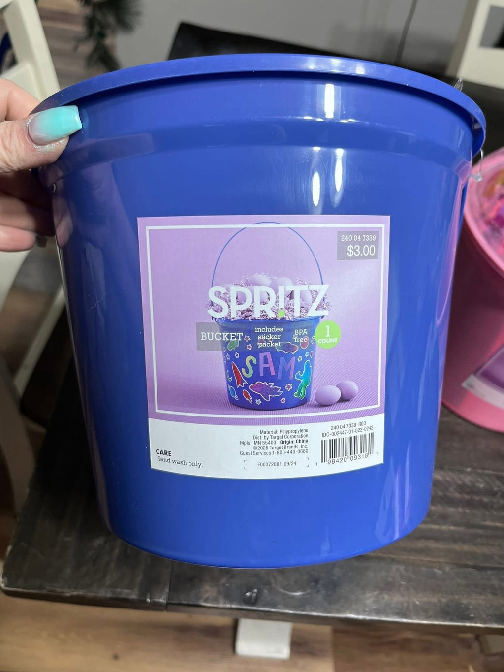 Easter Buckets with Stickers