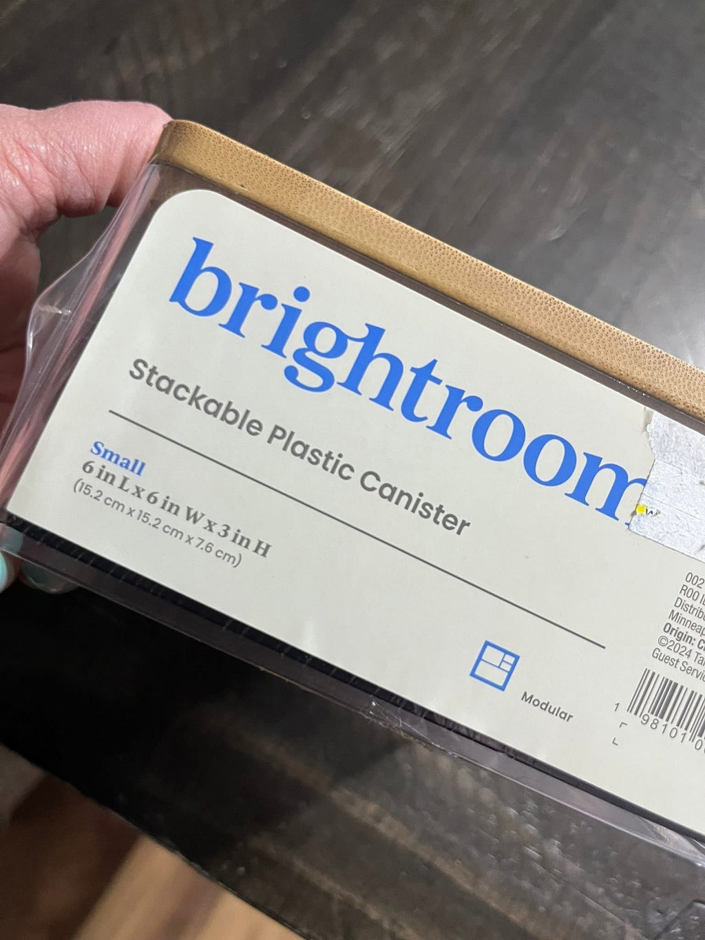 Small Stackable Plastic Canister
