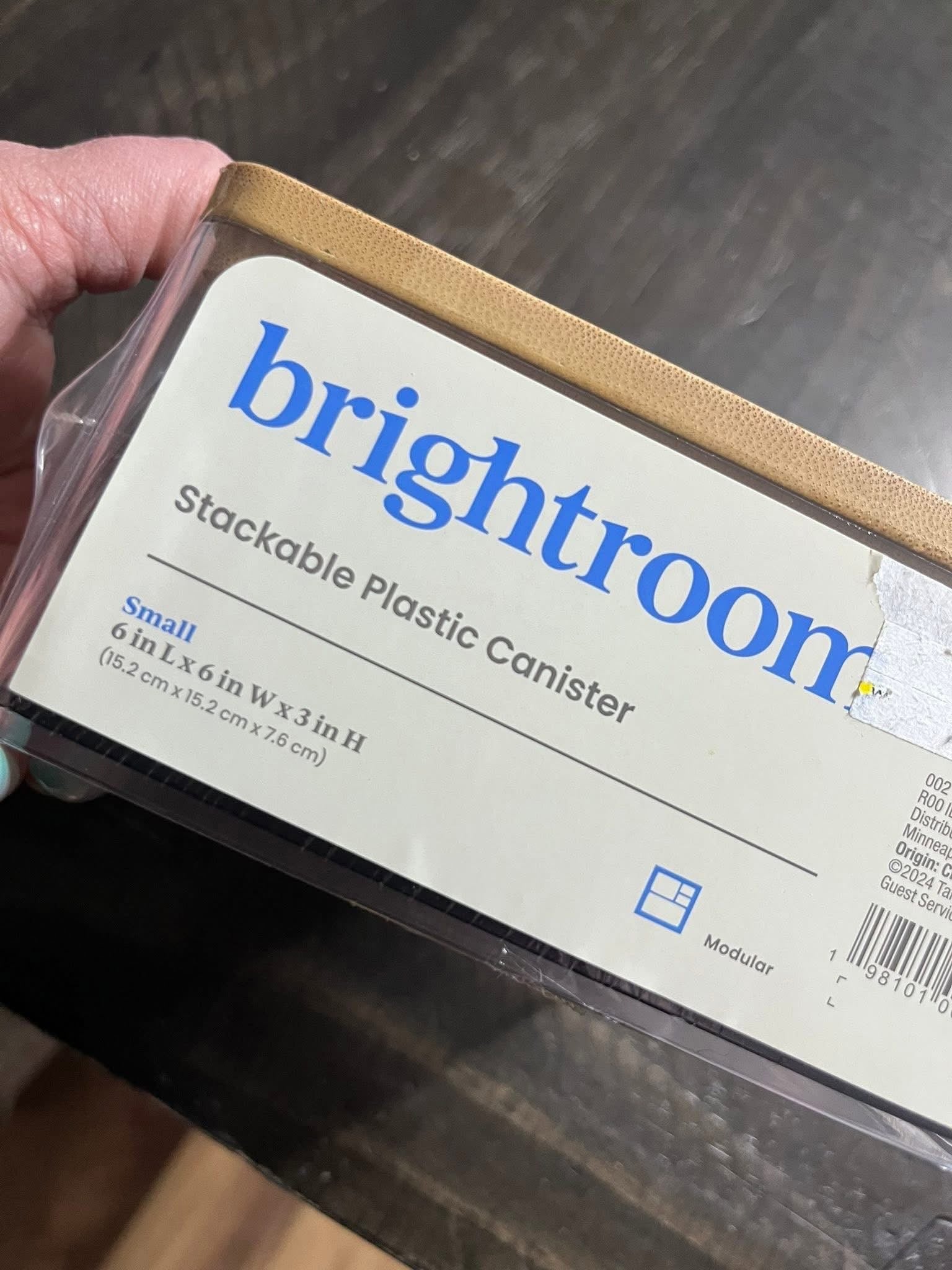 Small Stackable Plastic Canister