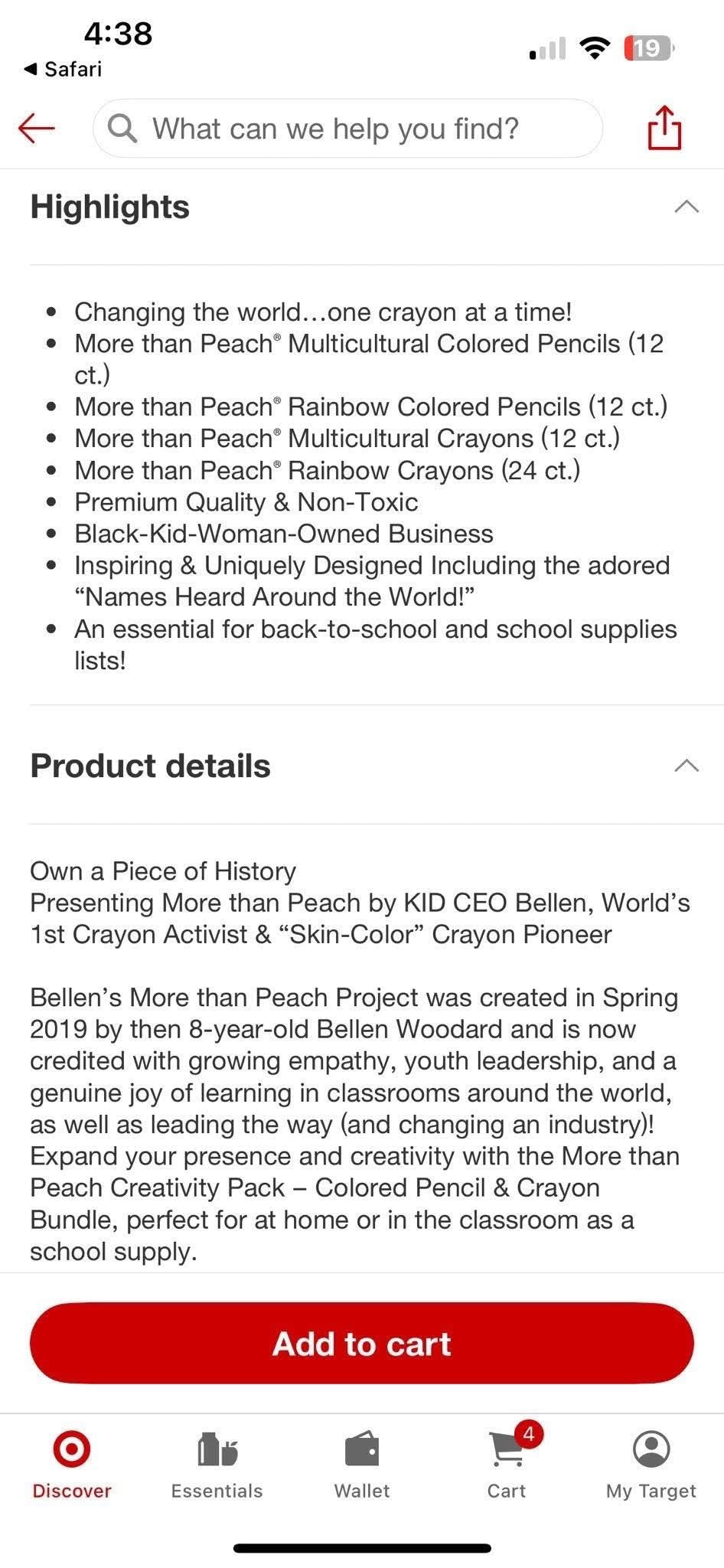 Bellans More Than Peach Creativity Bundle with Crayons & Colored Pencil