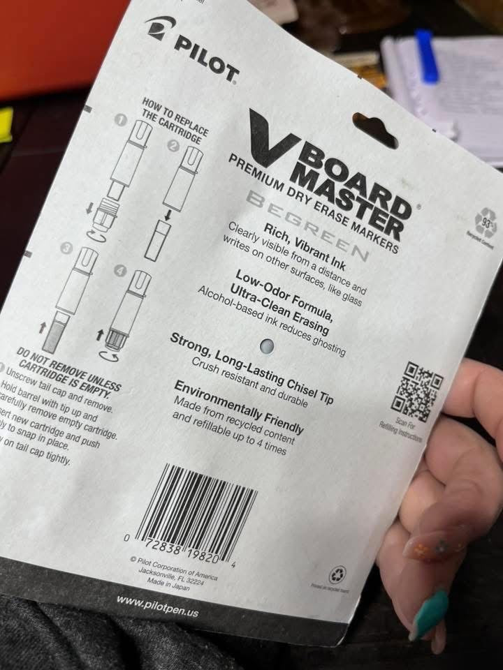 V Board Master Dry Erase Markers