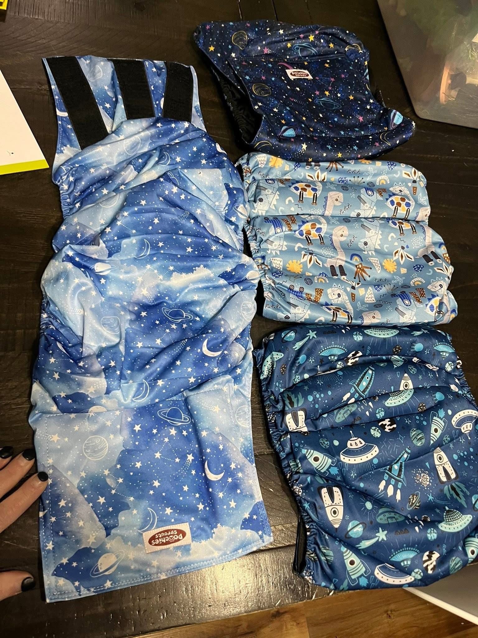 4pk XL Belly Bands for Dogs