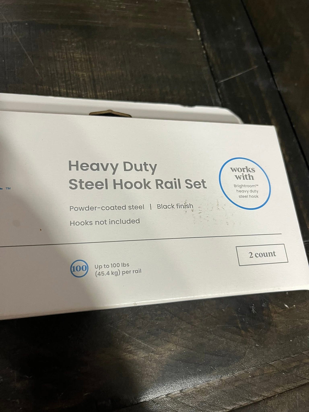 Heavy Duty Steel Hook Rail Set