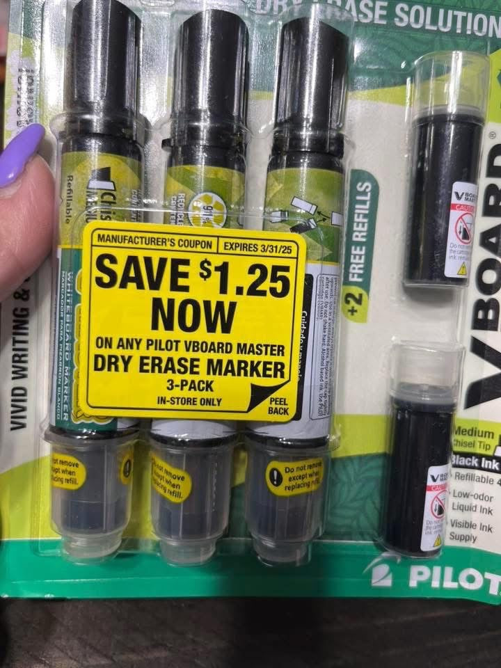 V Board Master Dry Erase Markers