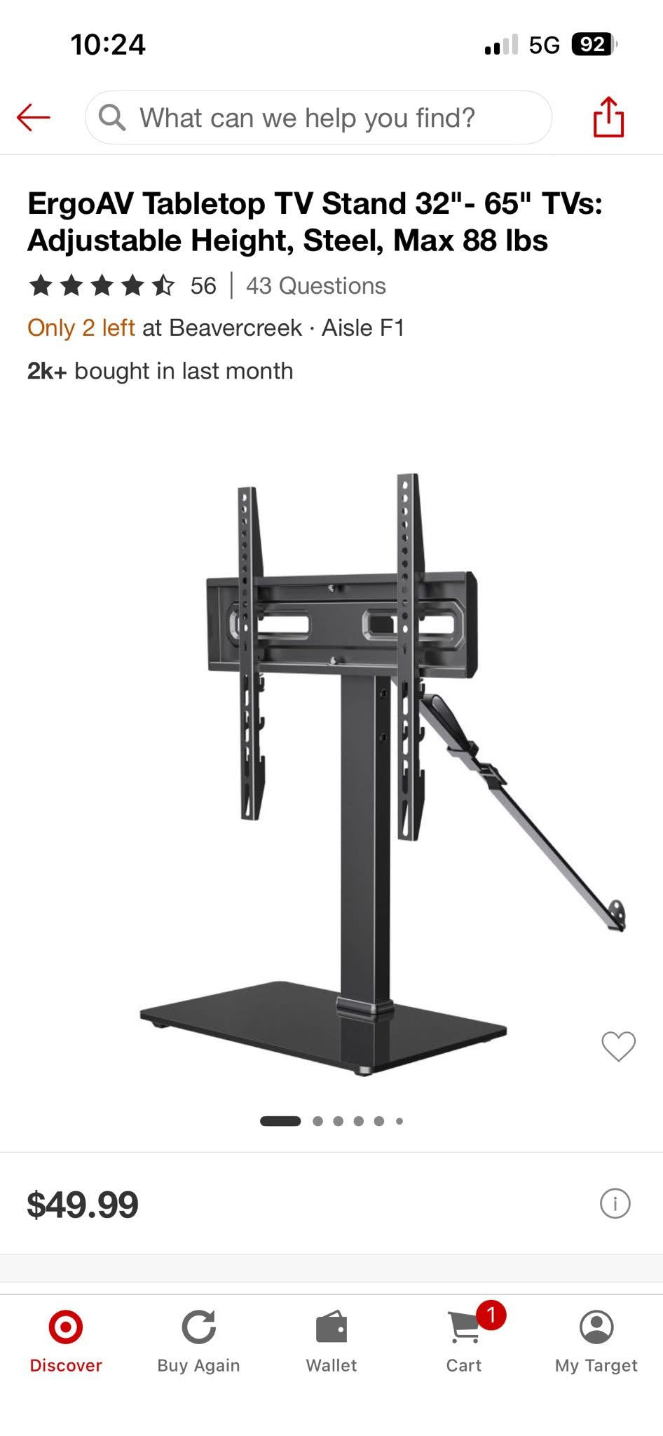 Tabletop TV Stand