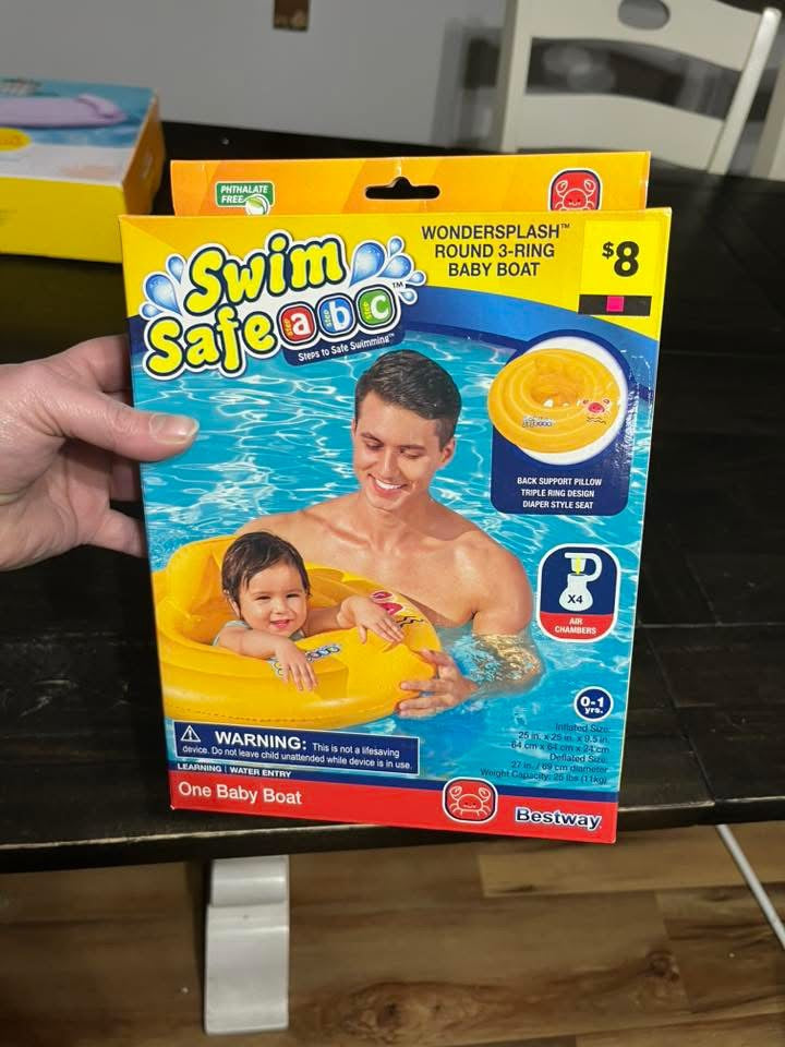 WonderSplash Round 3-Ring Baby Boat