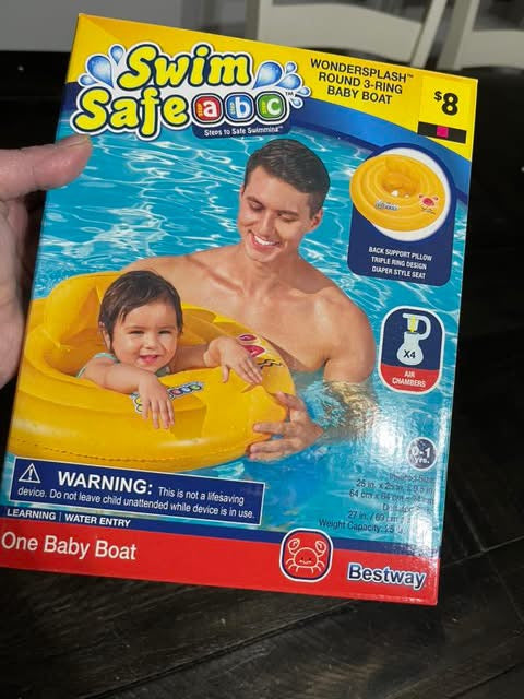 WonderSplash Round 3-Ring Baby Boat