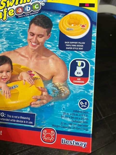 WonderSplash Round 3-Ring Baby Boat