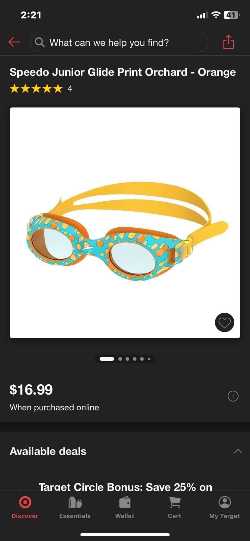 Speedo Jr Swim Goggles
