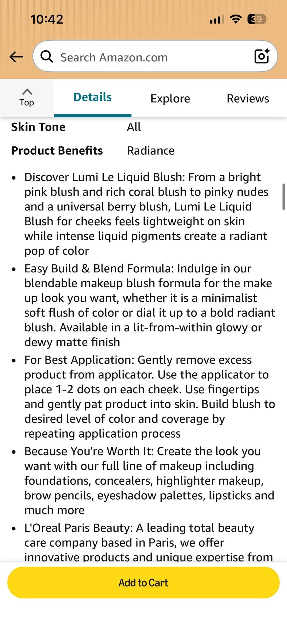 L’Oréal Paris True Match Lume Le Liquid Blush