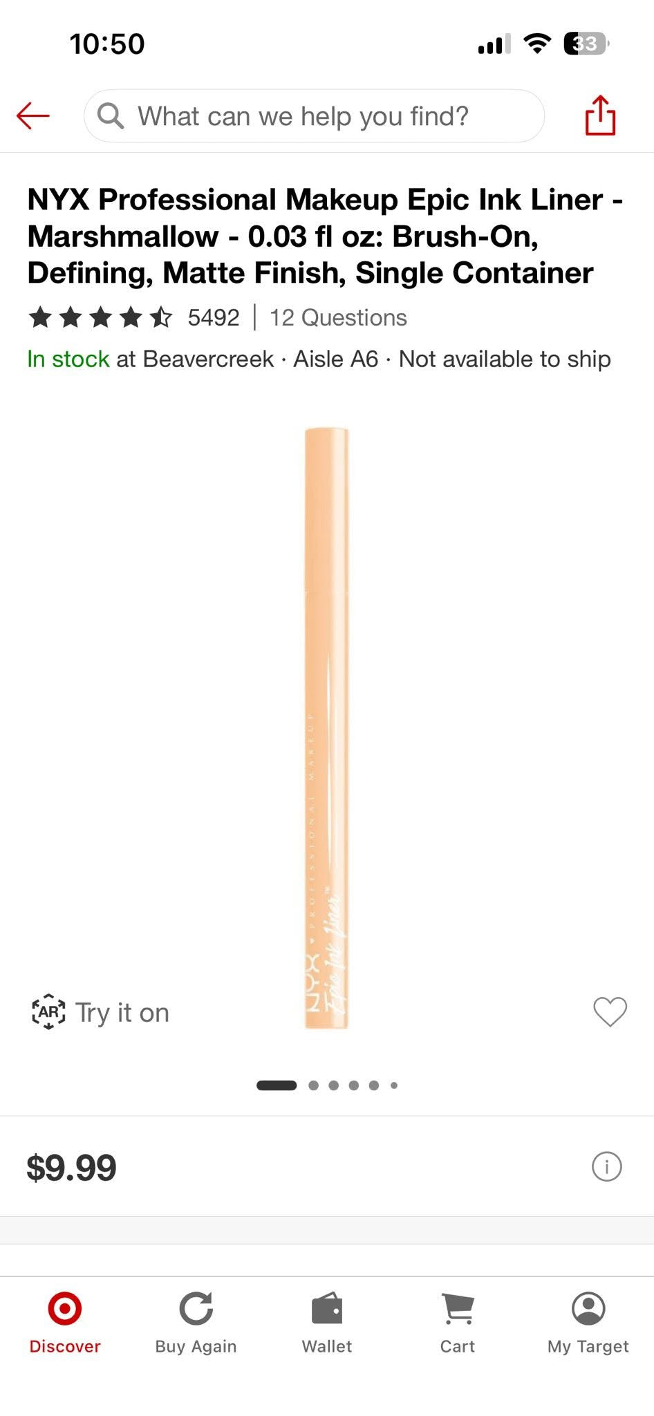 Nyx Epic Ink Waterproof Liner