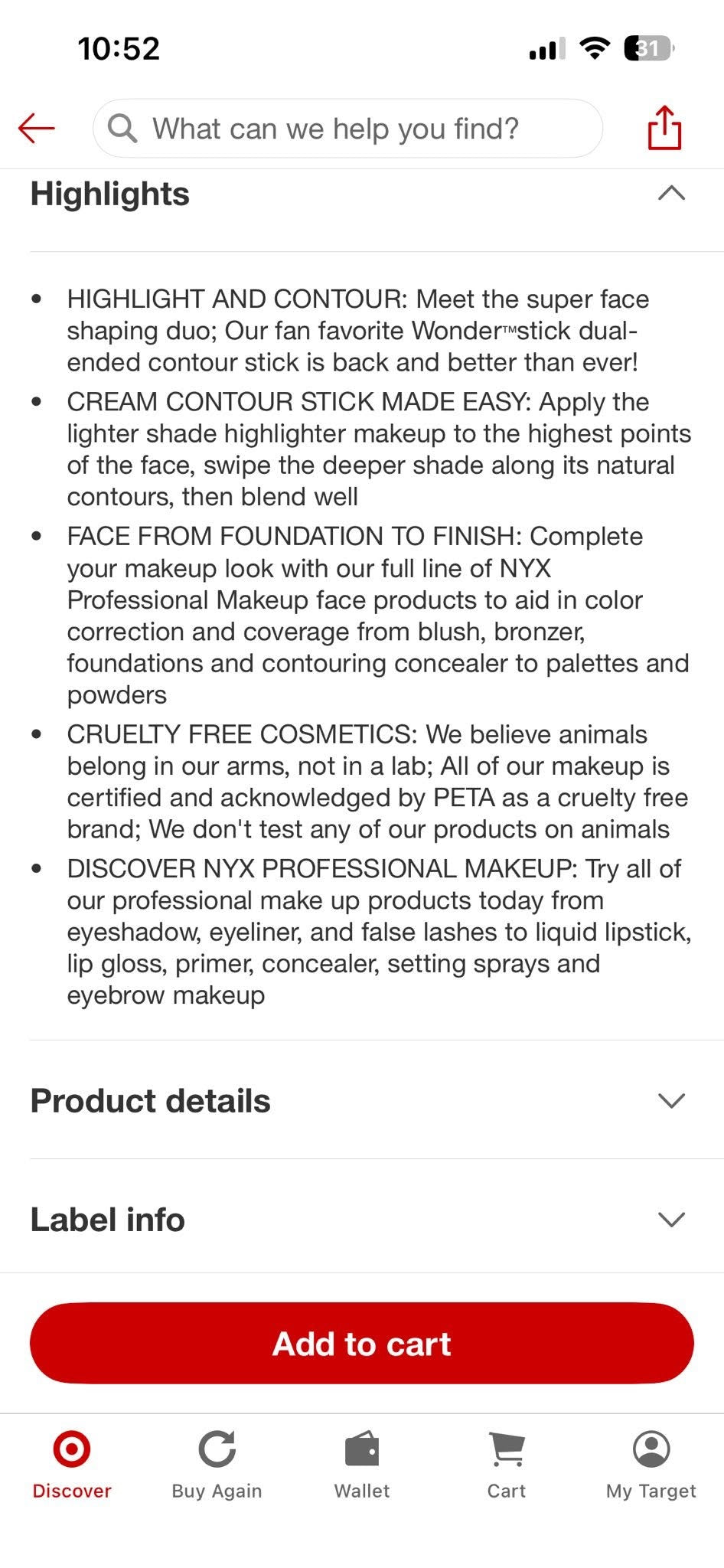 Nyx Wonderstick Highlight/Contour