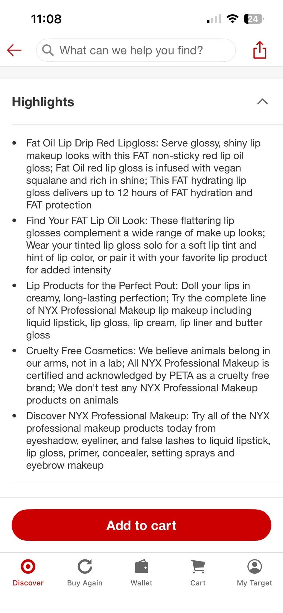 Nyx Fat Oil Lip Drip