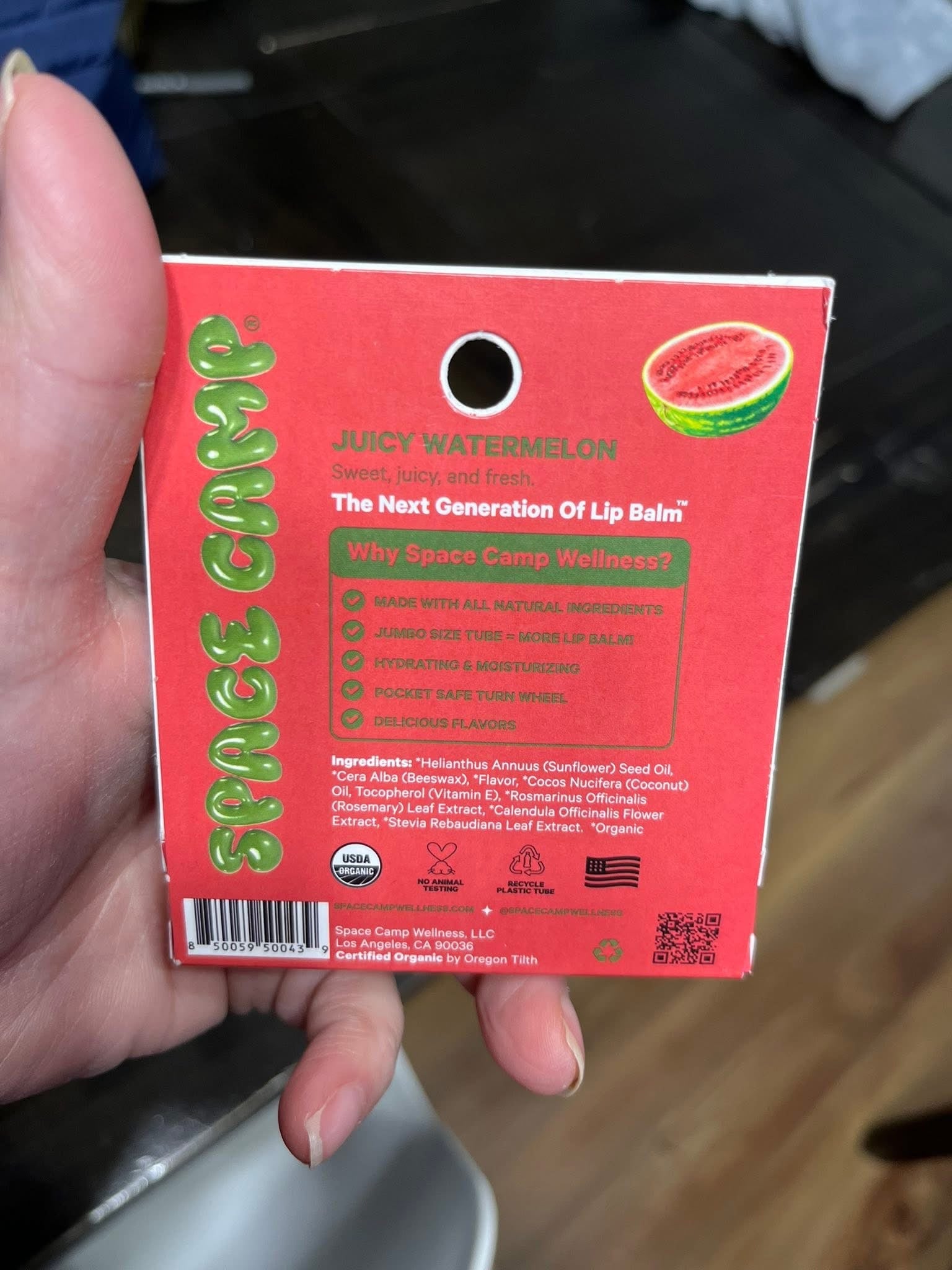 Space Camp Wellness Lip Balm - Juicy Watermelon