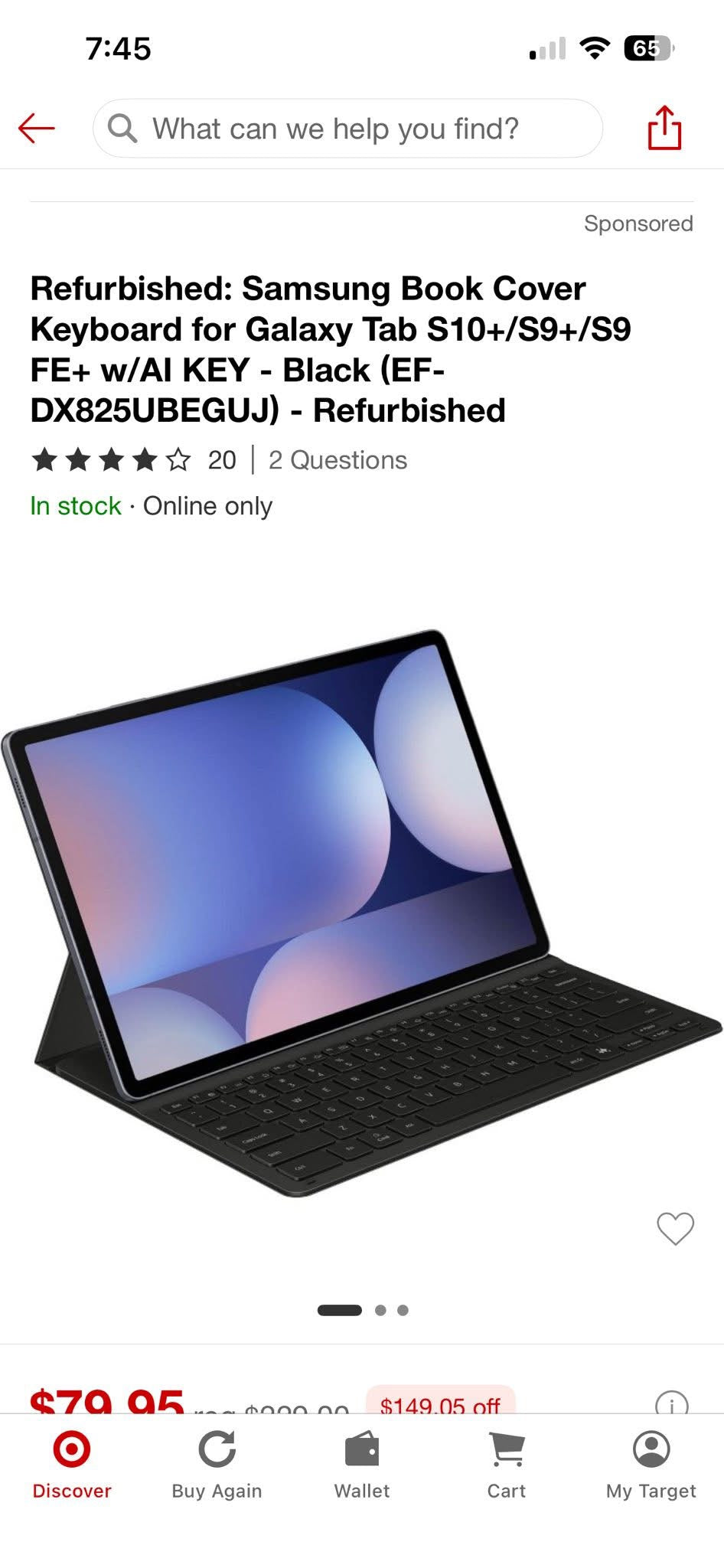 Samsung Book Cover Keyboard for Galaxy
