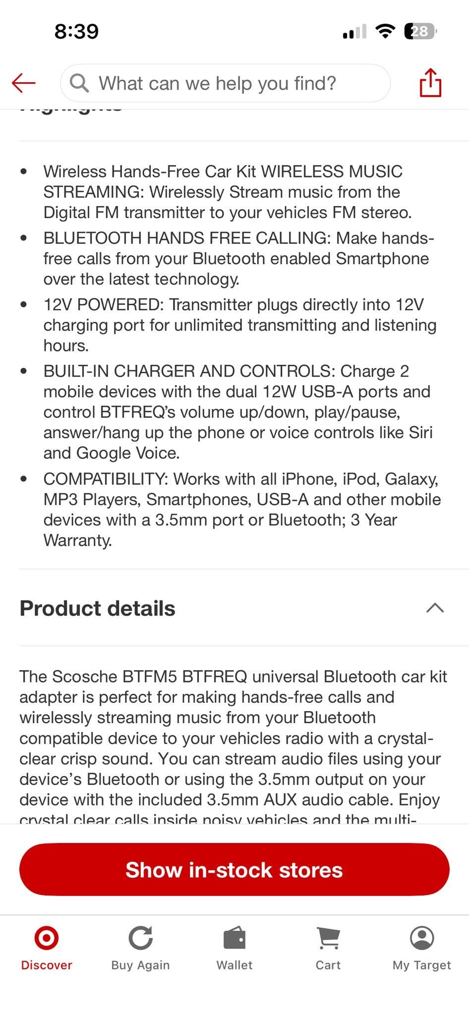 Bluetooth FM Transmitter