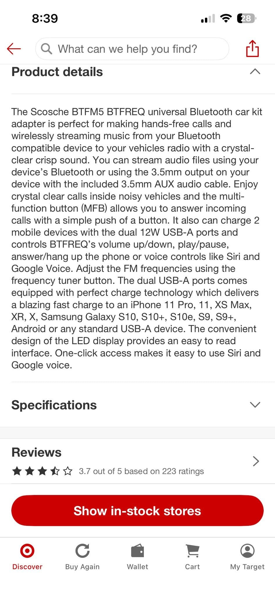 Bluetooth FM Transmitter