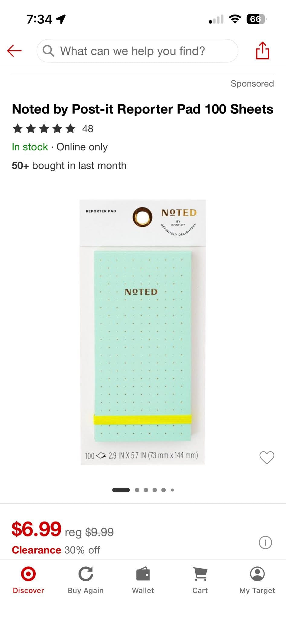 Reporter Pad - Noted by Post It