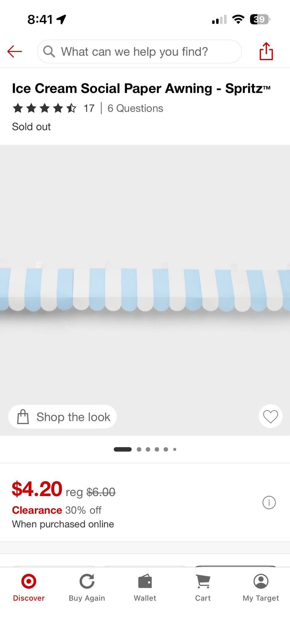 3Ct - Paper Awning