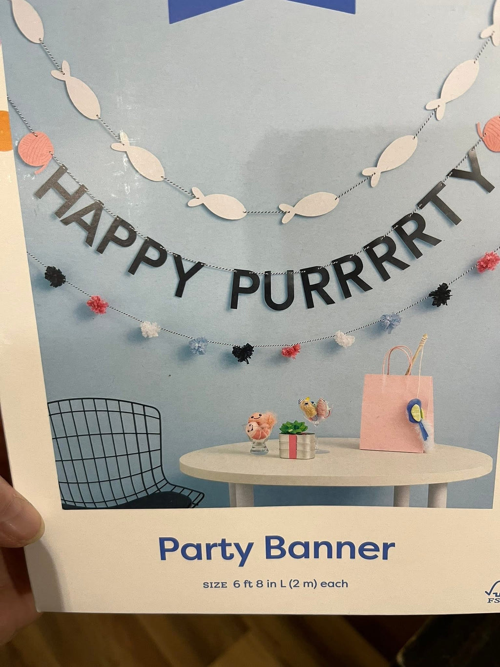 Cat Birthday Party Banner