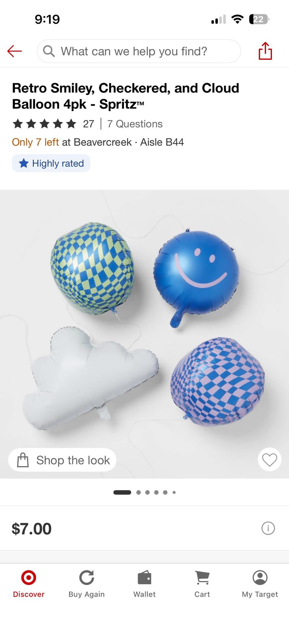 4ct Foil Balloons - New