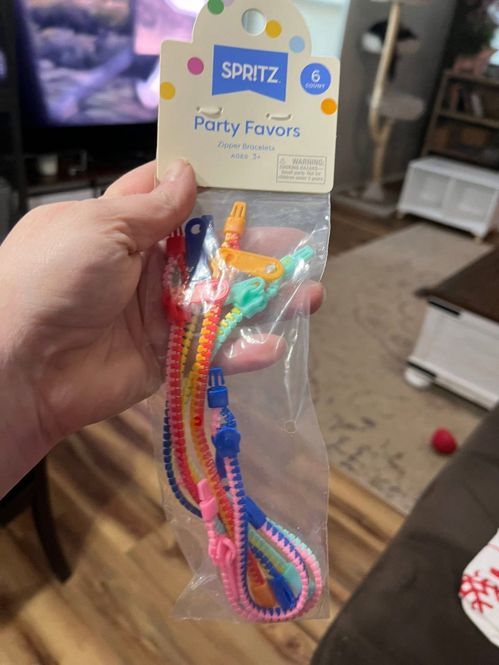 Party Favors - 6ct Zipper Bracelets