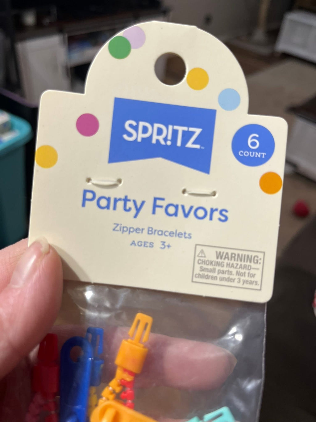Party Favors - 6ct Zipper Bracelets